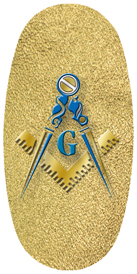 DASOV 370 SH GD Masonic Lodge Shimmer Gold